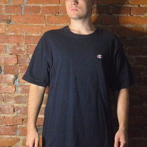 Vintage 90s Navy Blue Champion Shirt